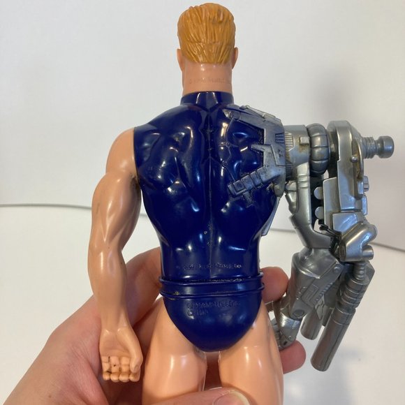 Vintage Mattel 1998 Max Steel Psycho Cyborg 12" Action Figure Toy With Boots - Picture 4 of 12
